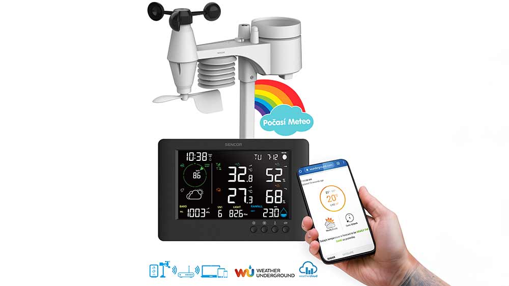 Meteorologick&aacute; stanice SENCOR SWS 10500 Wi-Fi propojen&aacute; s telefonem_02