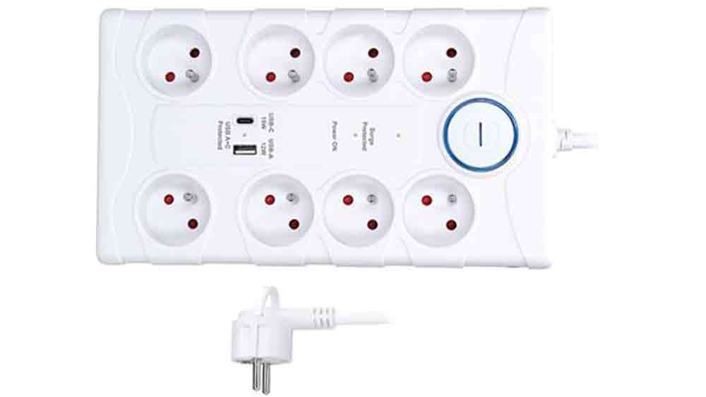 Přepěťová ochrana Solight PO80B 2 m, 8 zásuvek_01