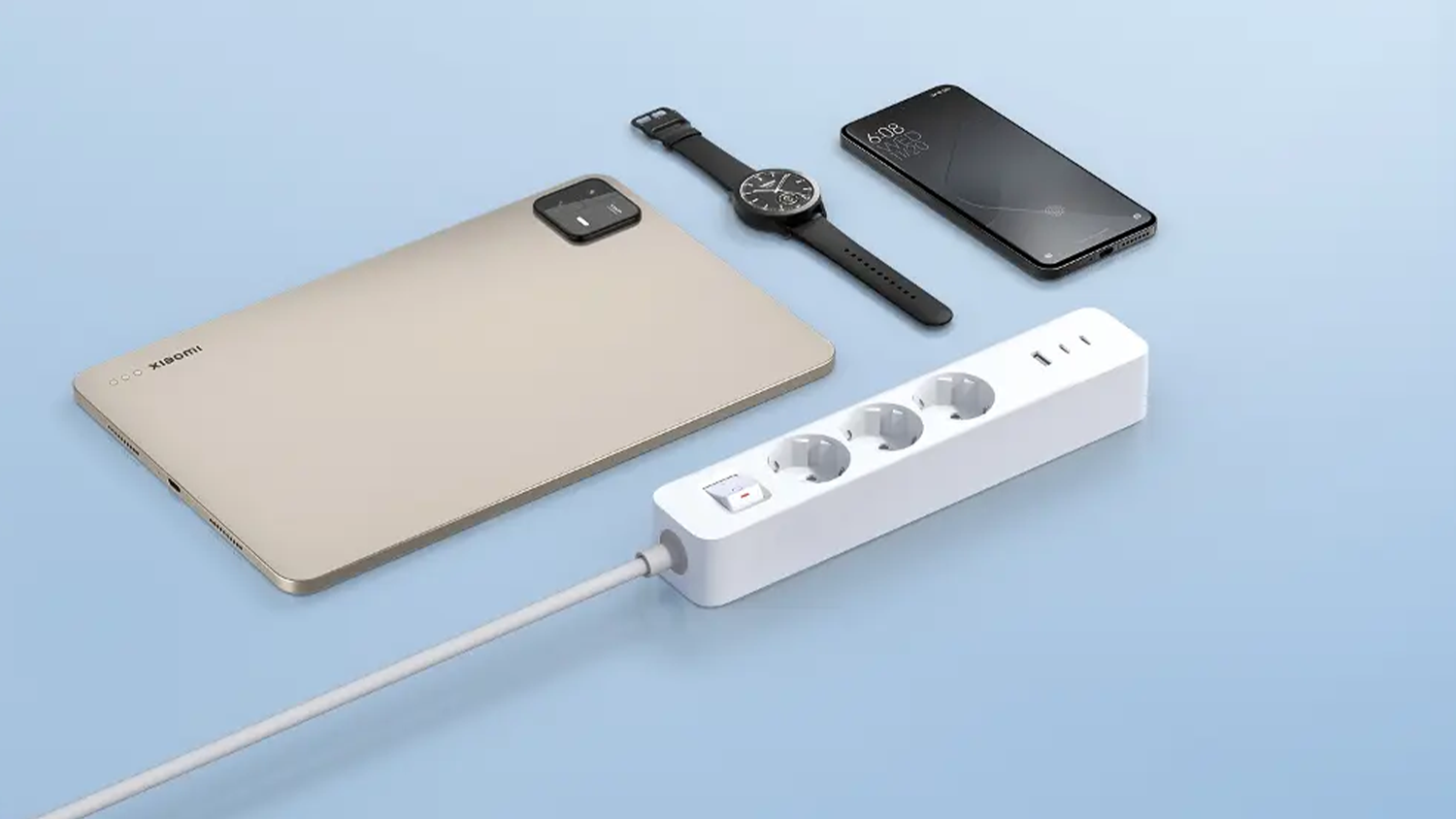 Prodlužovací kabel Xiaomi 20W Power Strip s kompatibilními zařízeními