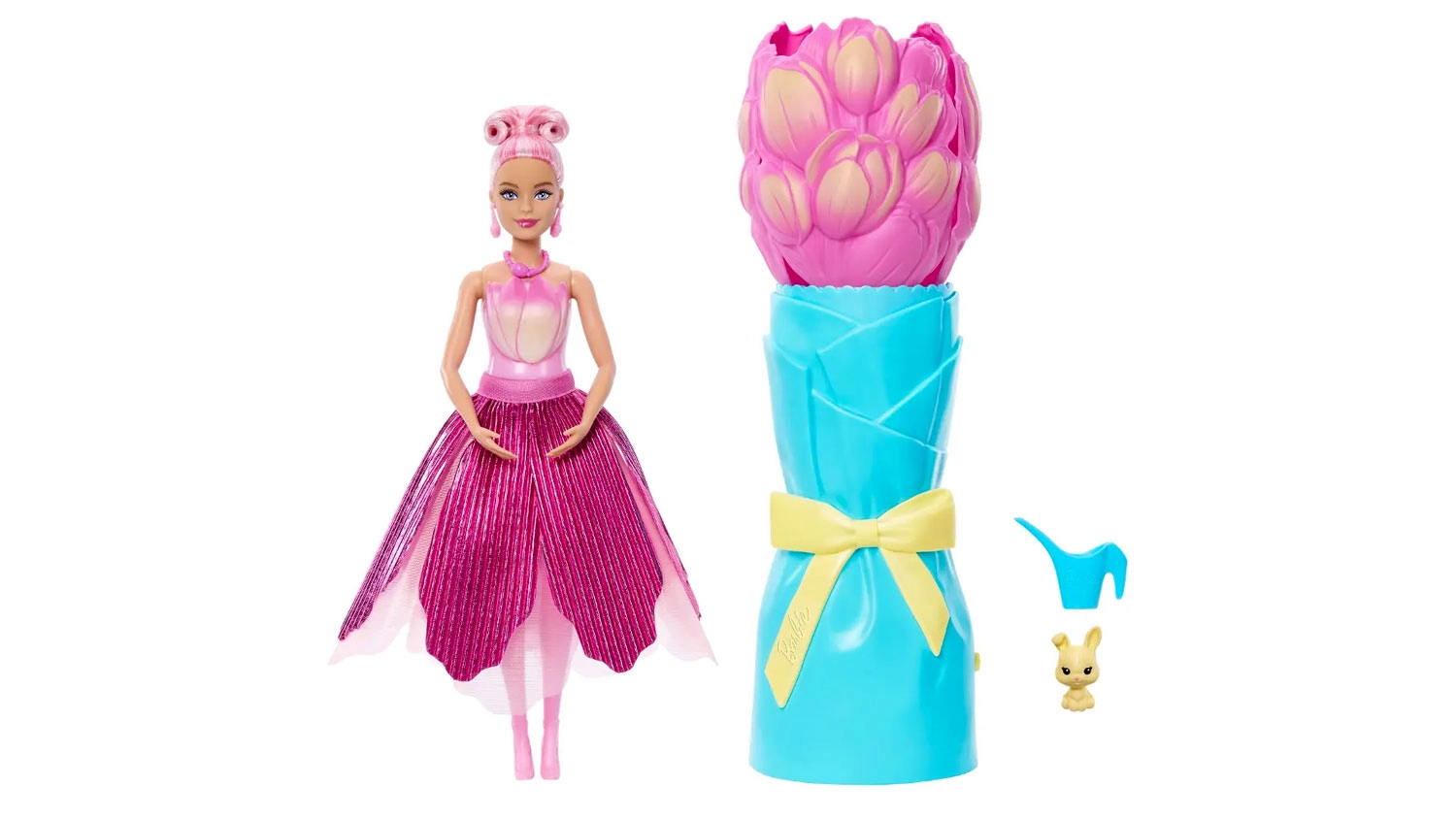 Panenka Barbie JMF57 Petal Pop růžový tulipán