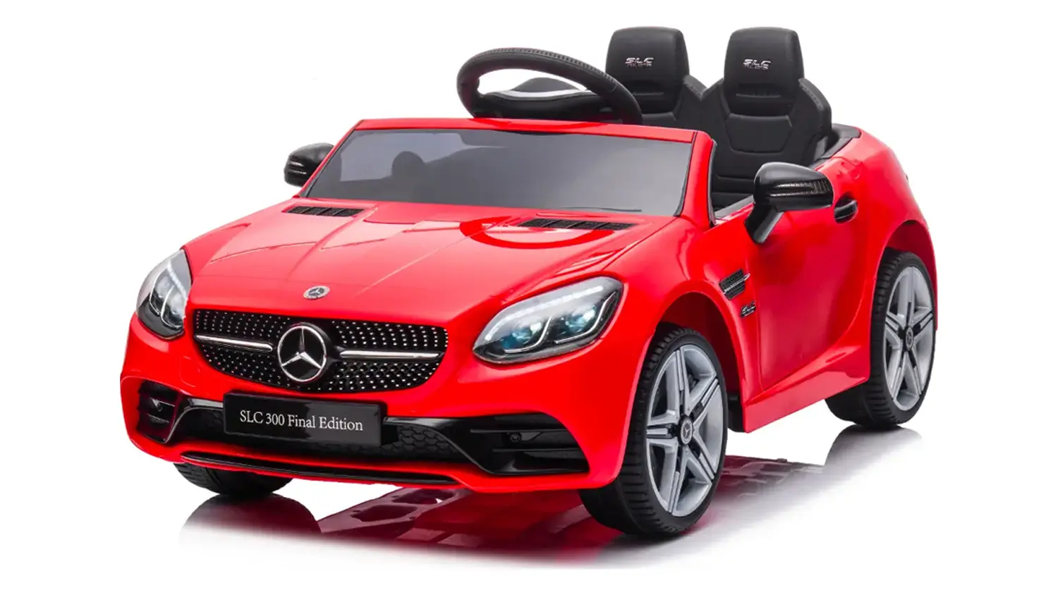 Luxusn&iacute; červen&yacute; Mercedes-Benz od Buddy Toys zepředu