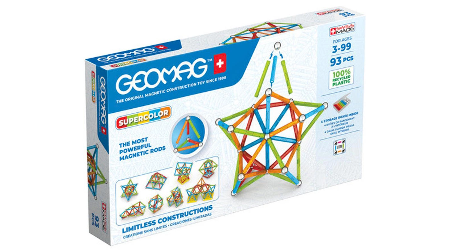 Stavebnice GEOMAG Supercolor 93 d&iacute;lků