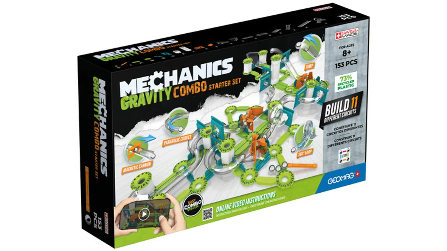 Stavebnice Geomag Mechanics Starter Set 153 dílků