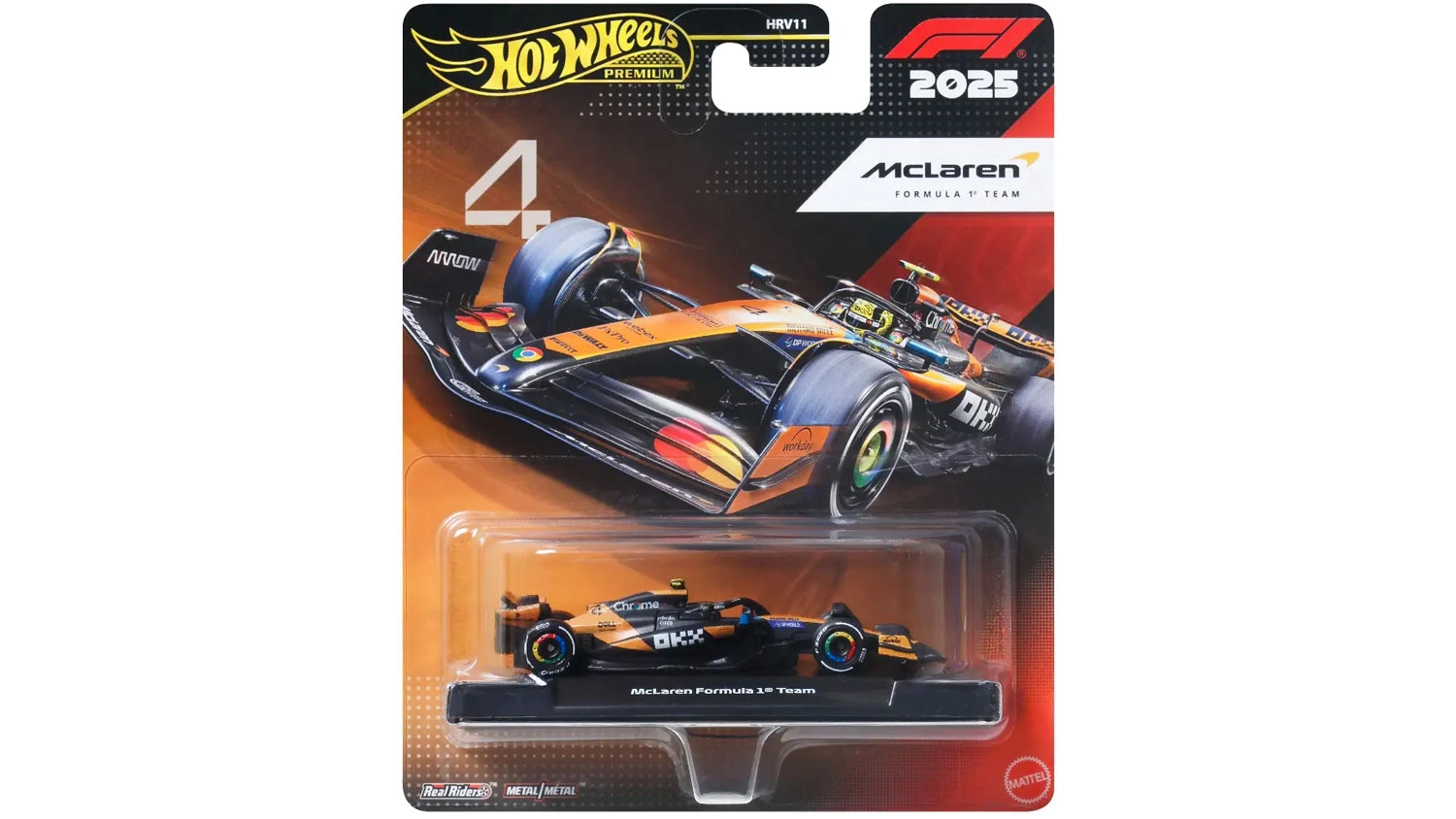Angličák Hot Wheels Premium JKD88 Formula 1 McLaren