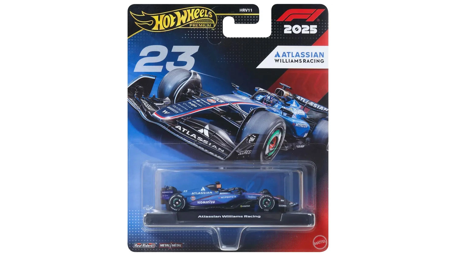 Angličák Hot Wheels Premium JKD96 Formula 1 Atlassian Williams