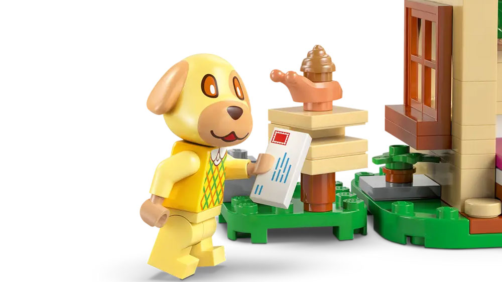 Detail na minifigurku ze stavebnice LEGO&reg; Animal Crossing&trade; 77058 Goldie a jej&iacute; &uacute;tuln&yacute; dům_02