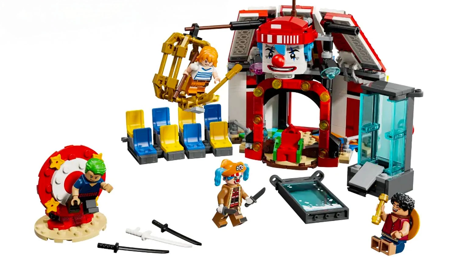 Stavebnica LEGO® ONE PIECE 75637 Klaun Buggy a jeho cirkusový stan.