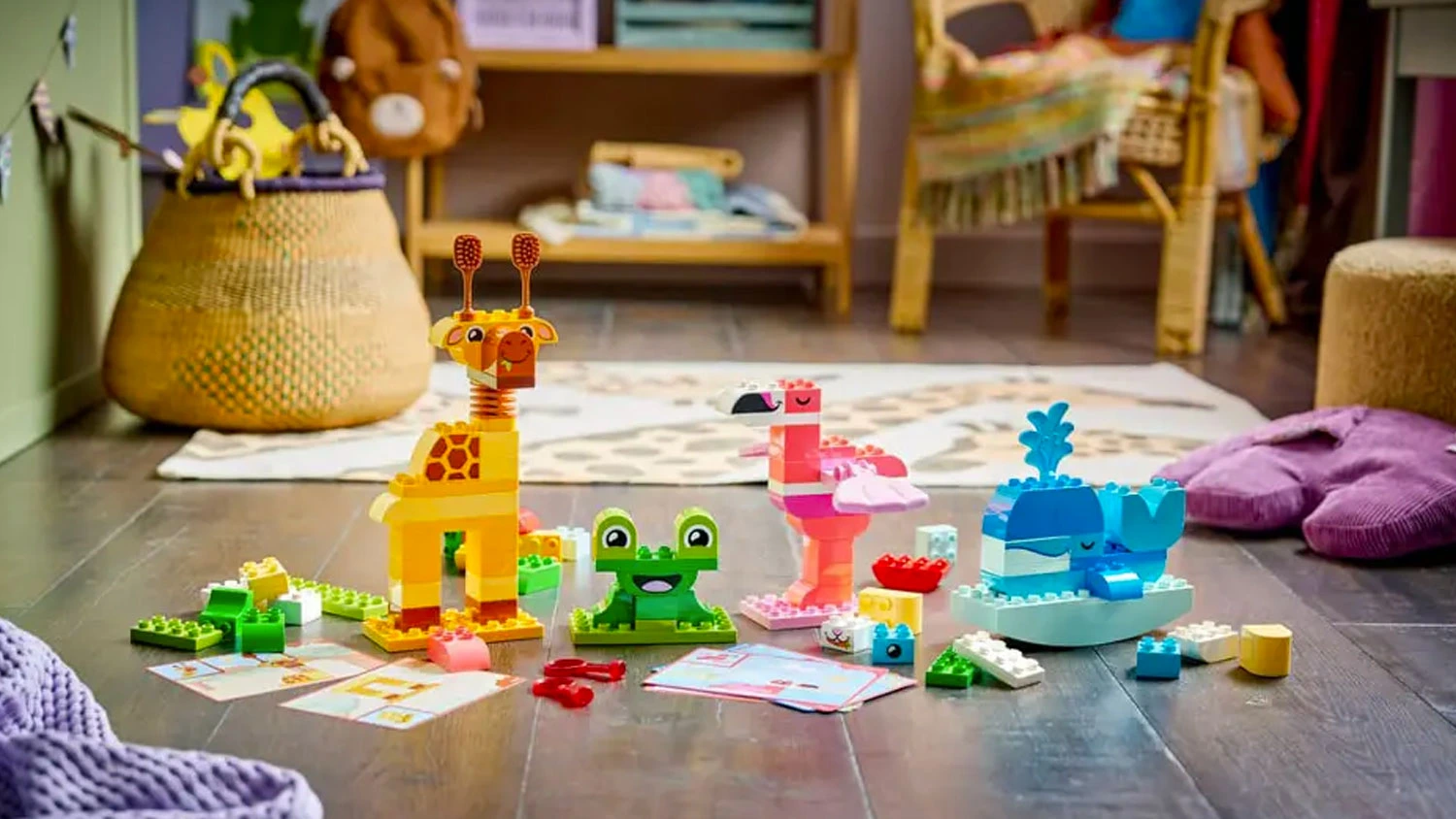 Hotové modely zo stavebnice LEGO® DUPLO® 10472 Hravé stavanie zvieratiek