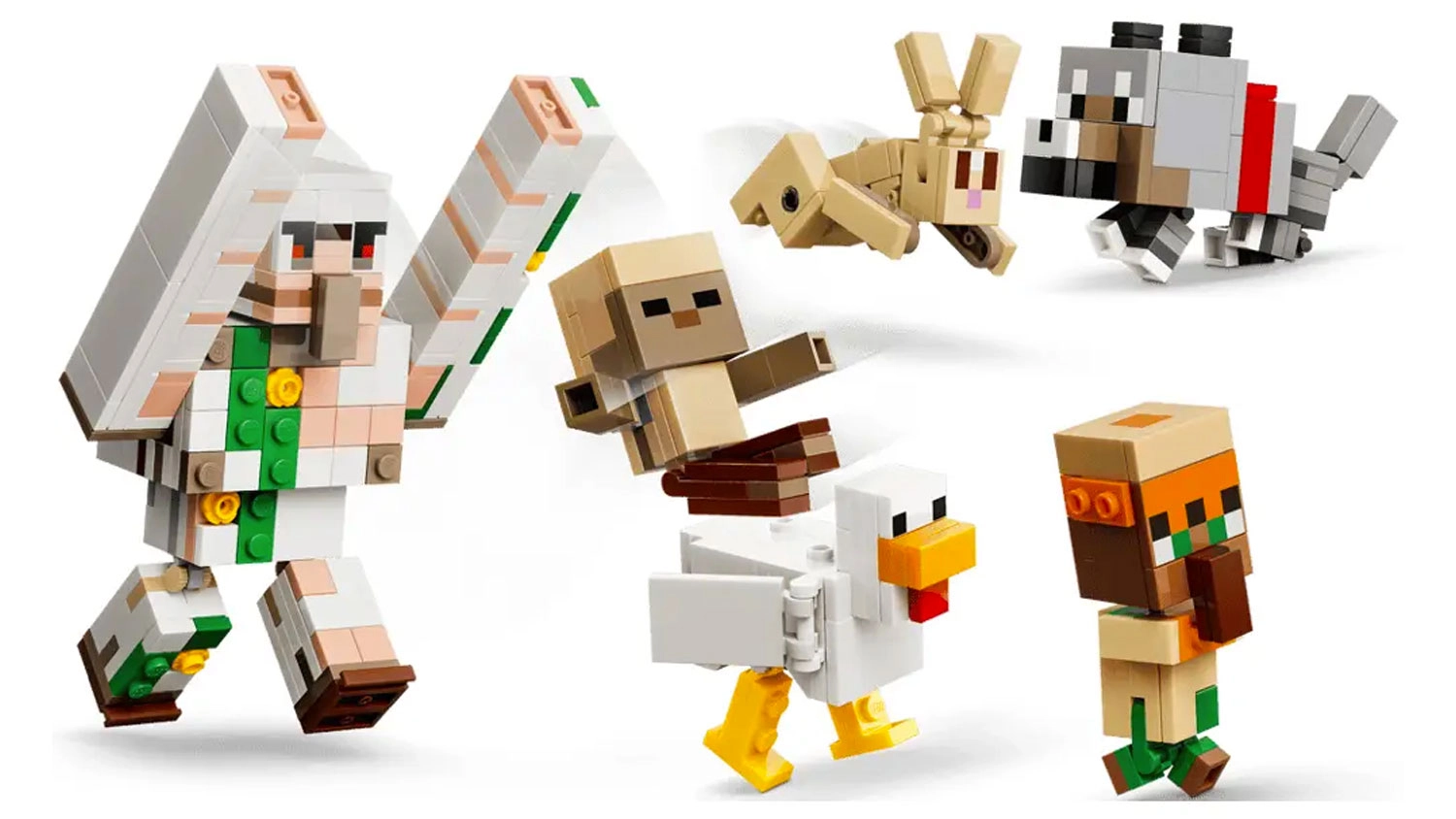Stavebnice LEGO&reg; Minecraft&reg; 21592 Kuřec&iacute; žokej a &uacute;tok v pou&scaron;ti