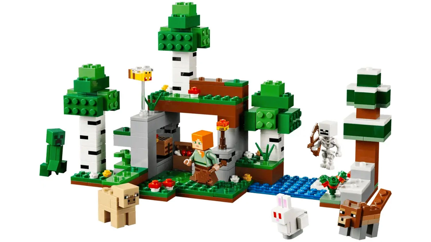 Stavebnice LEGO&reg; Minecraft&reg; 21593 Prvn&iacute; nočn&iacute; dobrodružstv&iacute;