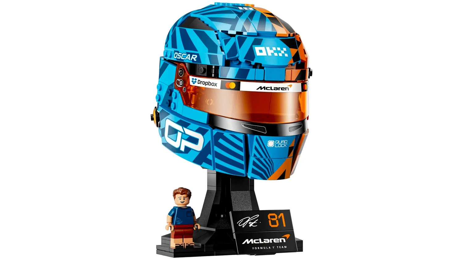 Stavebnice LEGO® Editions 43017 Helma Oscar Piastri z týmu McLaren Mastercard F1®