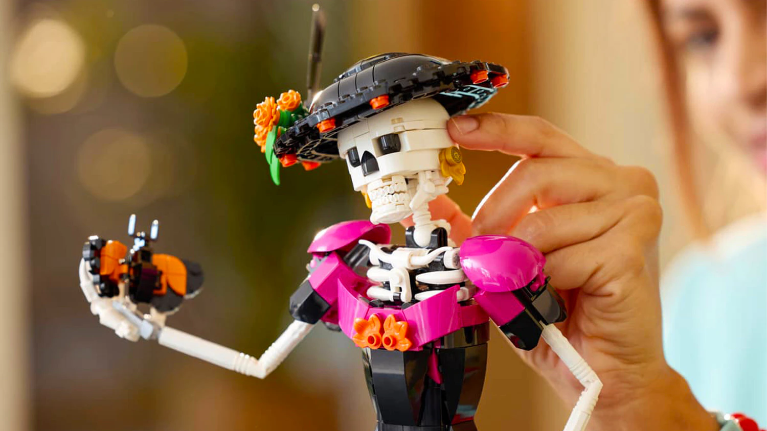 Detail figurky stavebnice LEGO® Ideas 21372 La Catrina