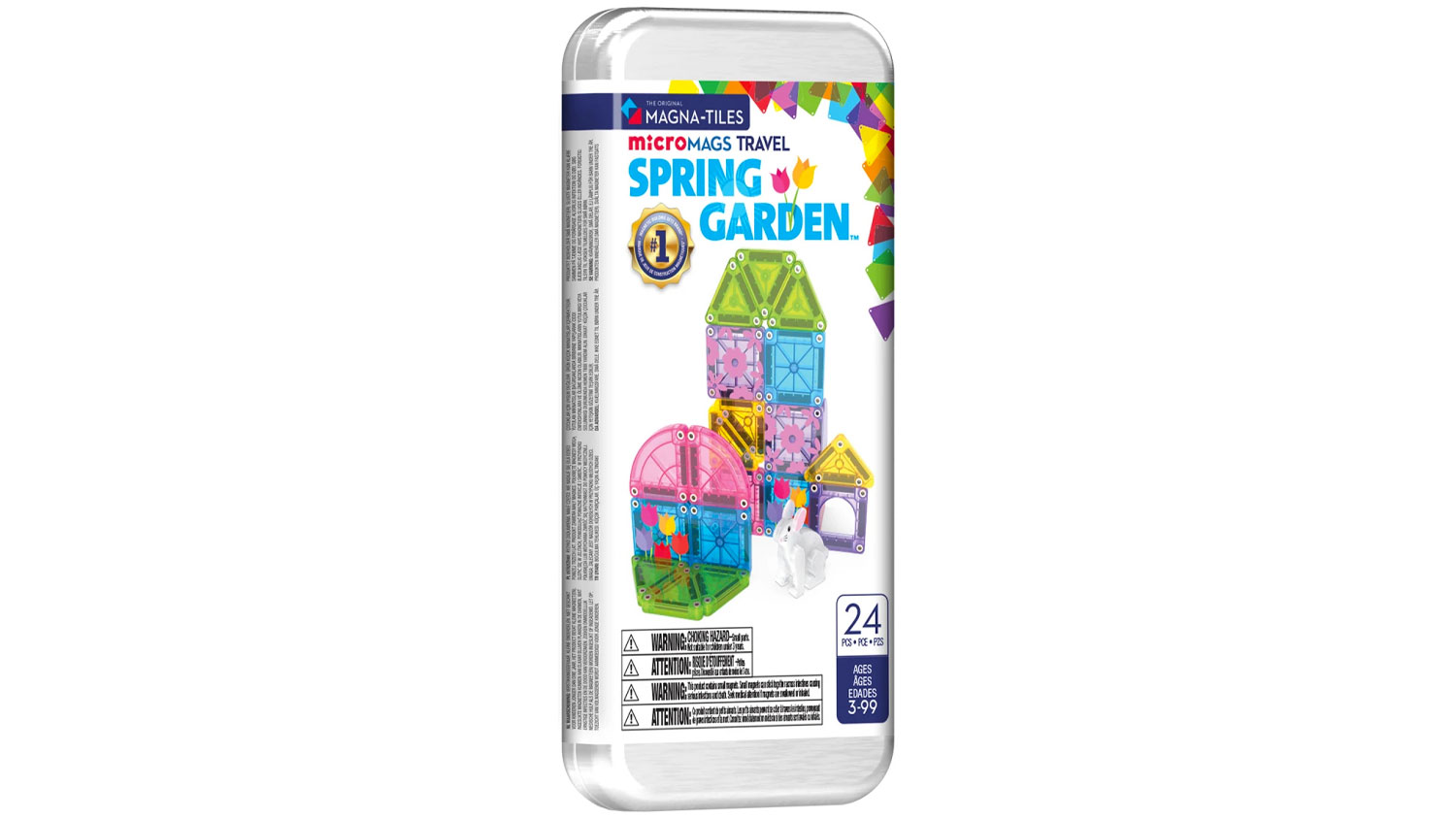 Magnetick&aacute; stavebnice MAGNA-TILES microMAGS Spring Garden Travel Set 24 ks
