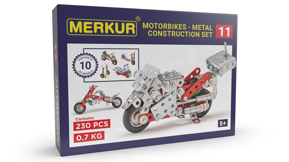 Stavebnice Merkur 011 Motocykl, 222 dílků_01
