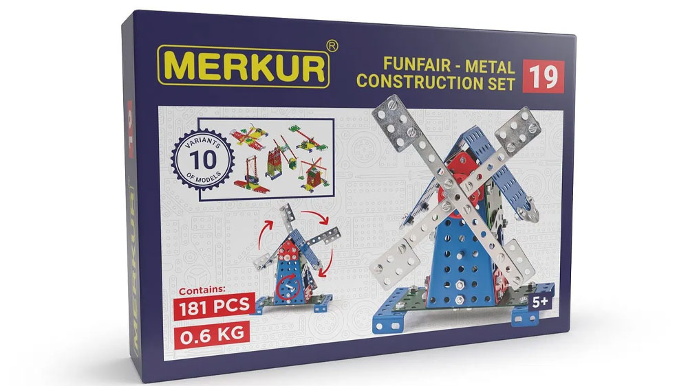 Stavebnice Merkur 019 Mlýn, 182 dílků_01