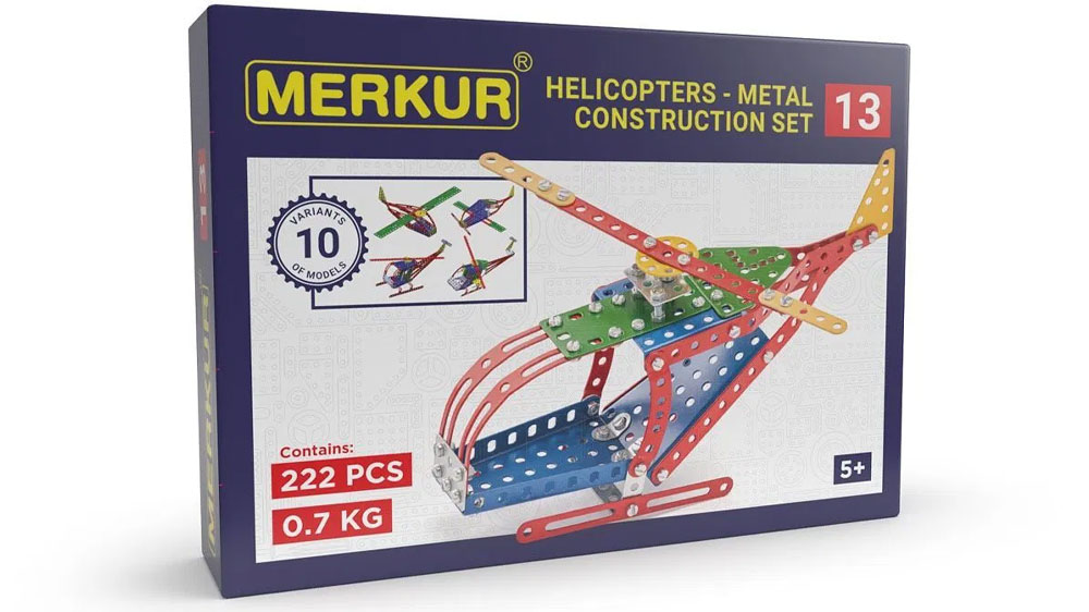 Stavebnice Merkur 013 Vrtulník, 222 dílků_01
