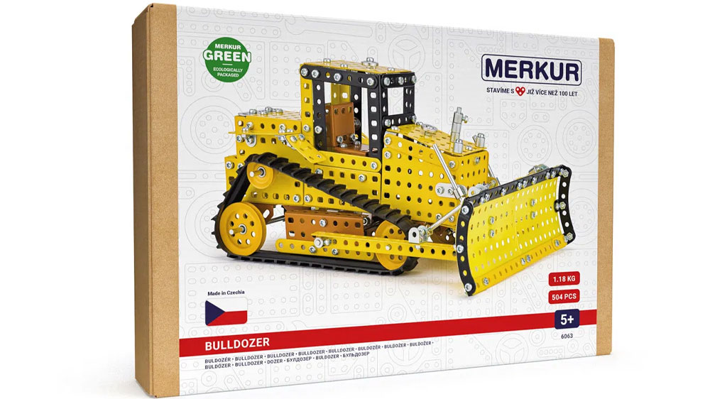 Stavebnice Merkur 10996063 Buldozer, 504 Dílků_01