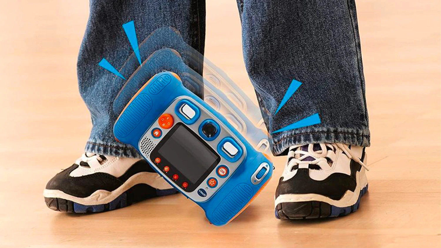 Dětsk&yacute; fotoapar&aacute;t VTech Kidizoom Duo MX 5.0 pad&aacute; na zem
