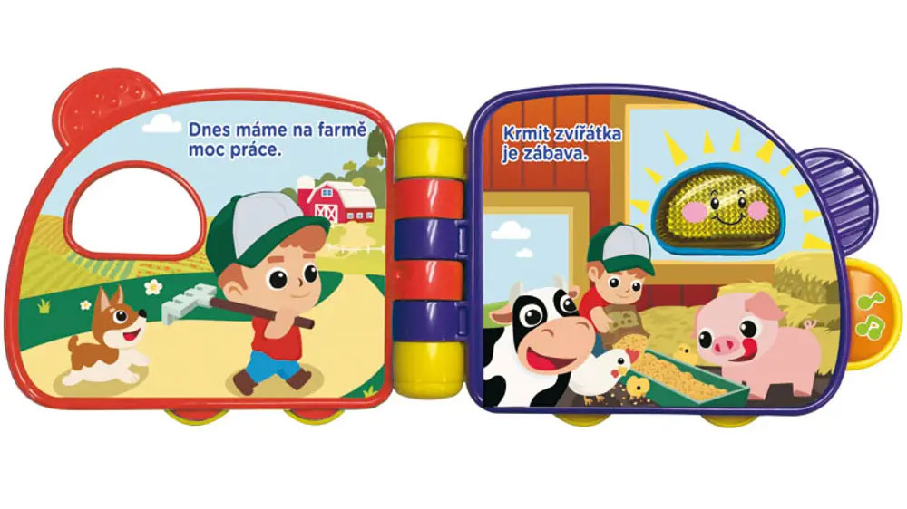 Otevřená dětská knížka VTech U nás na farmě_02