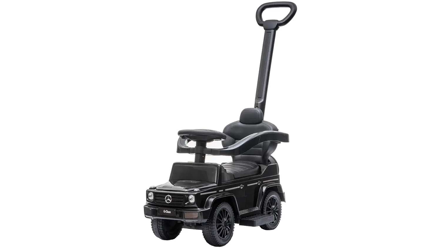 Odr&aacute;žedlo Buddy Toys BPC 5288 Mercedes G350d 3v1 čern&eacute; na b&iacute;l&eacute;m pozad&iacute; ukazuj&iacute;c&iacute; celkov&yacute; design