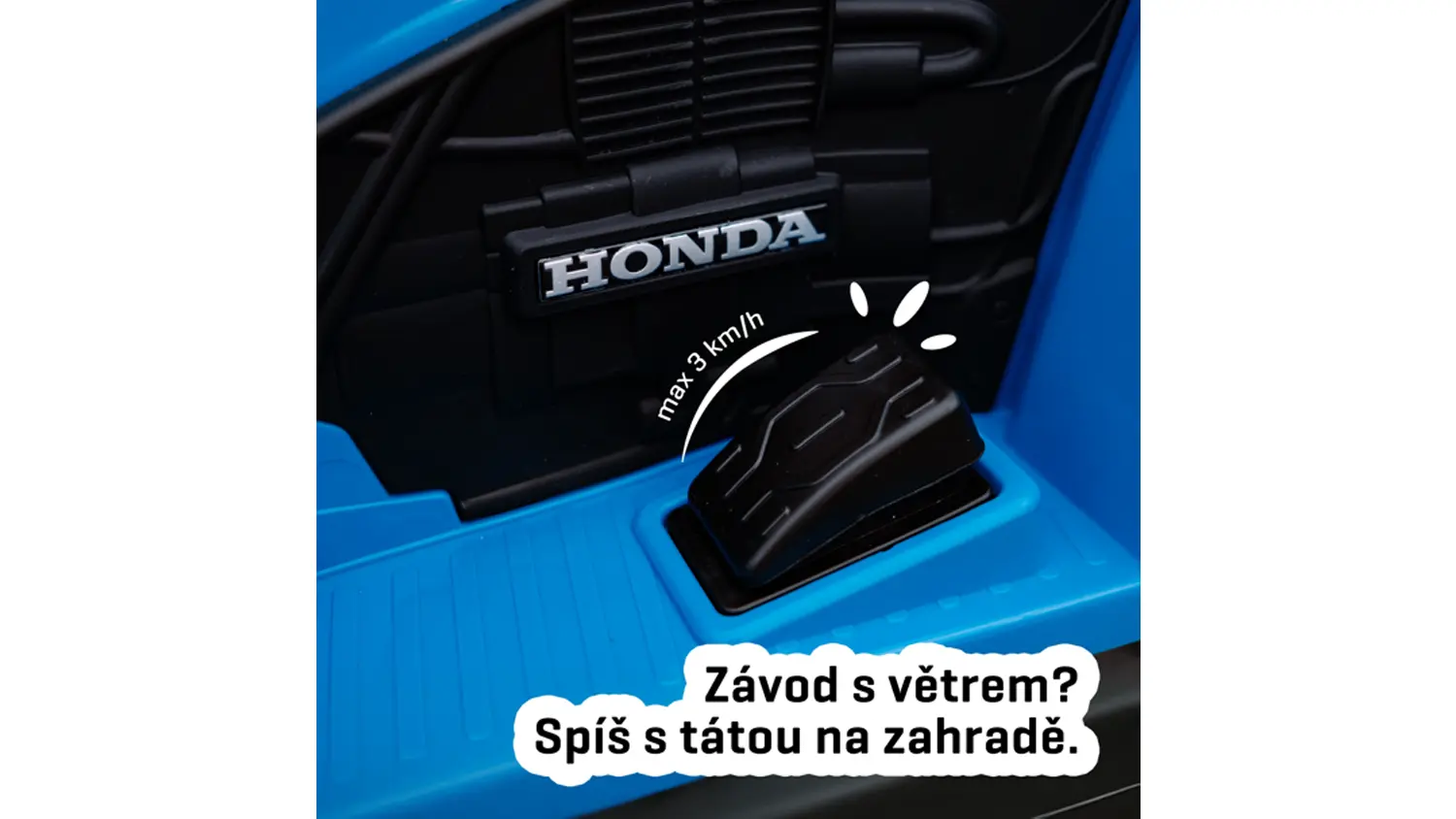 Detail na ped&aacute;l čtyřkolky Honda Buddy Toys BEC 5015 modr&aacute;