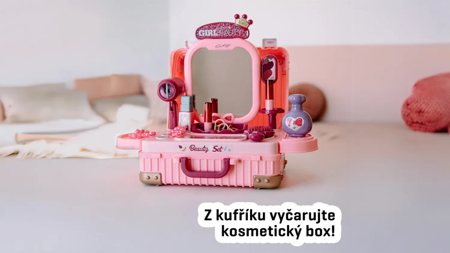 Detail na vybavení kufříku salon krásy Buddy Toys BGP 2023