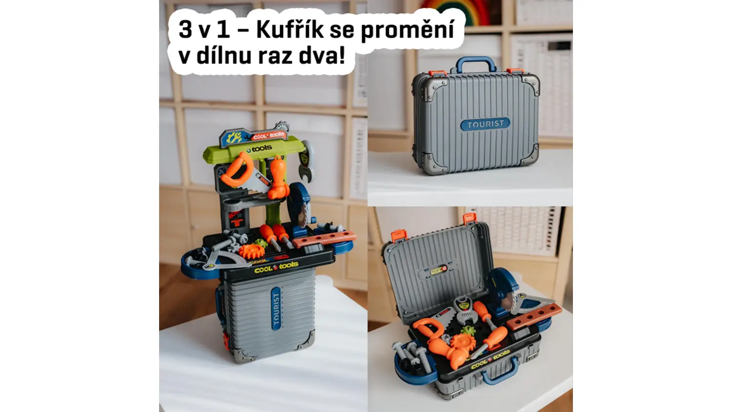 3 využití kufru dílna Buddy Toys BGP 3022