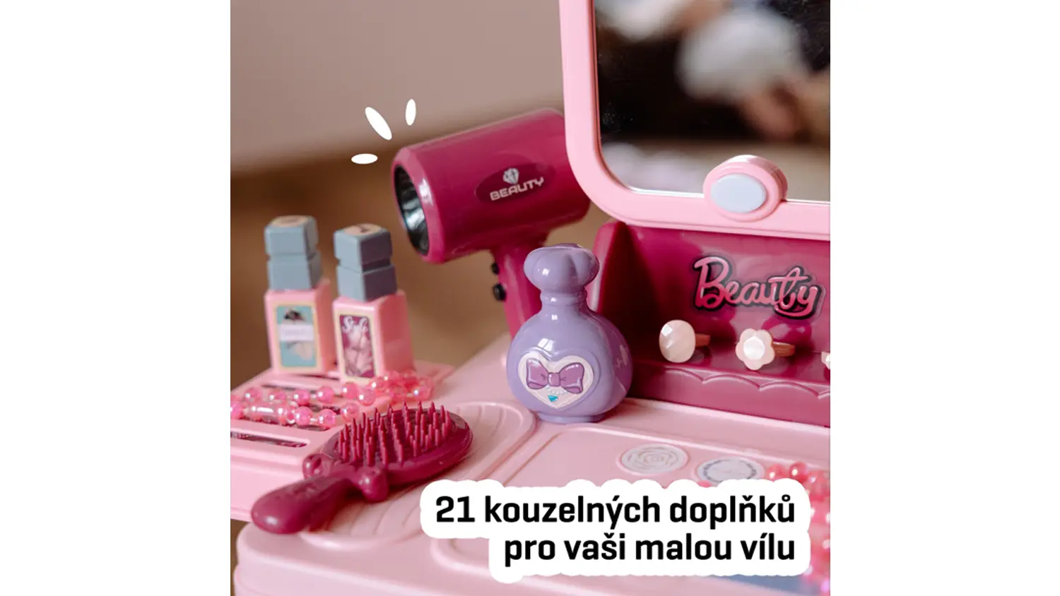 Detail vybavení kufru salon krásy Buddy Toys BGP 3023