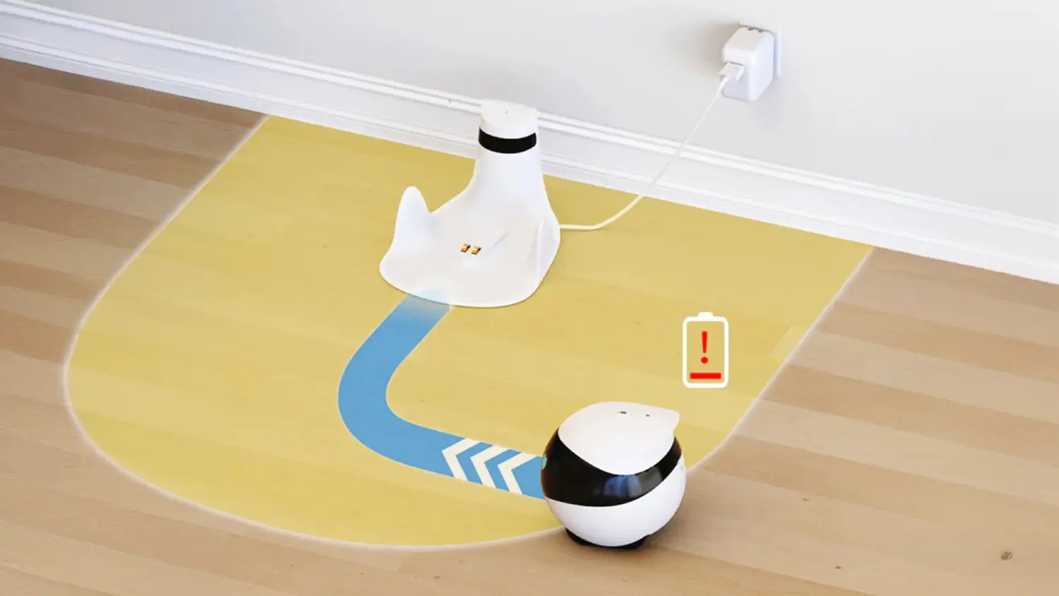 Návrat robota Enabot EBO SE do nabíjacej stanice