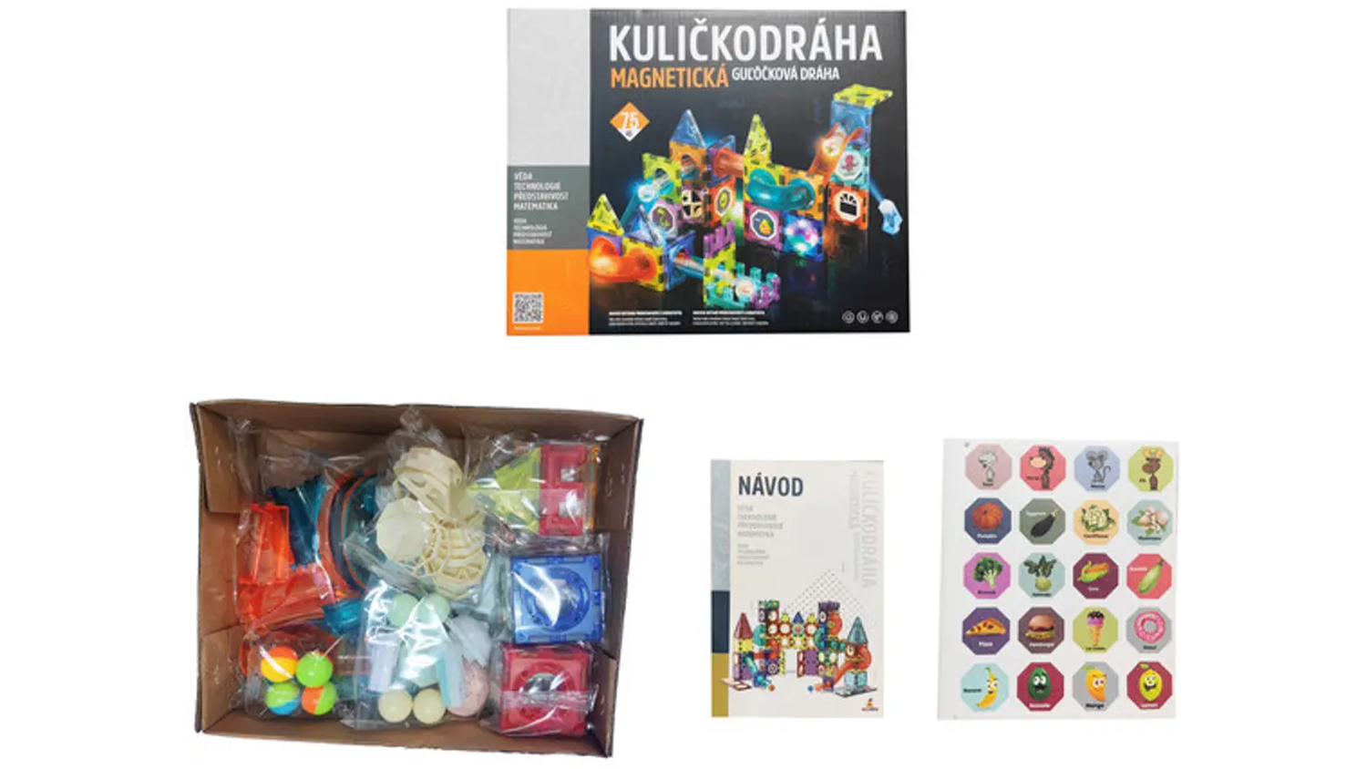 Magnetick&aacute; kuličkodr&aacute;ha EPEE obsah balen&iacute;