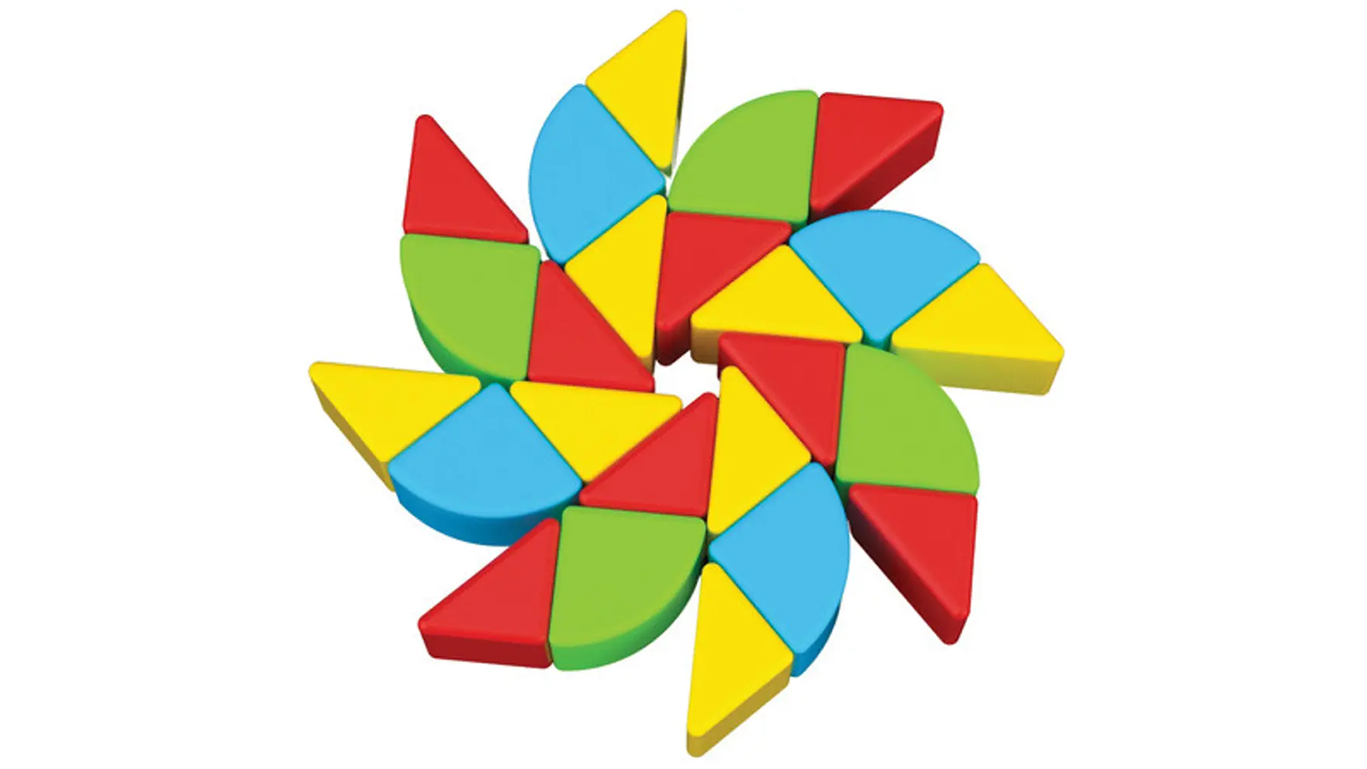 Hvězda postaven&aacute; z kostek Geomag
