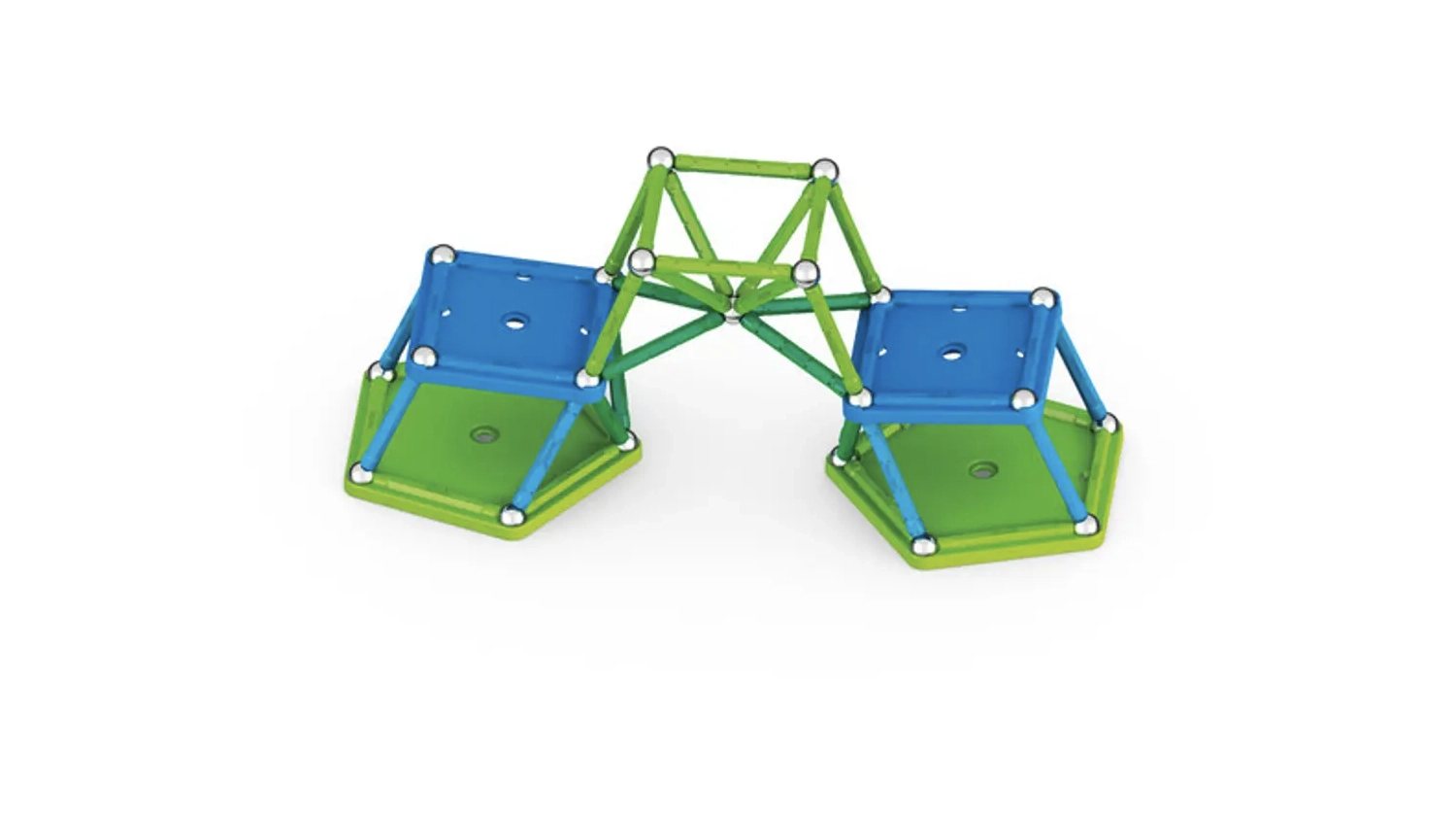 Magnetick&aacute; stavebnice Geomag Classic 60 d&iacute;lků sestaven&aacute;