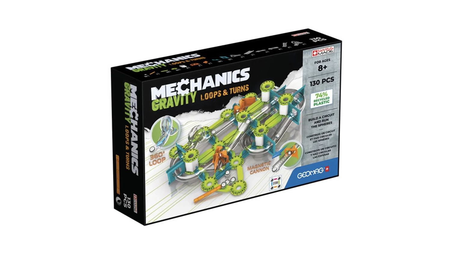 Balen&iacute; magnetick&eacute; stavebnice Geomag Mechanics Gravity 130 d&iacute;lků