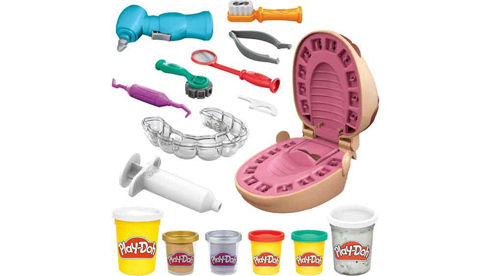 Obsah herní sady s modelovací hmotou PLAY-DOH Zubař_03