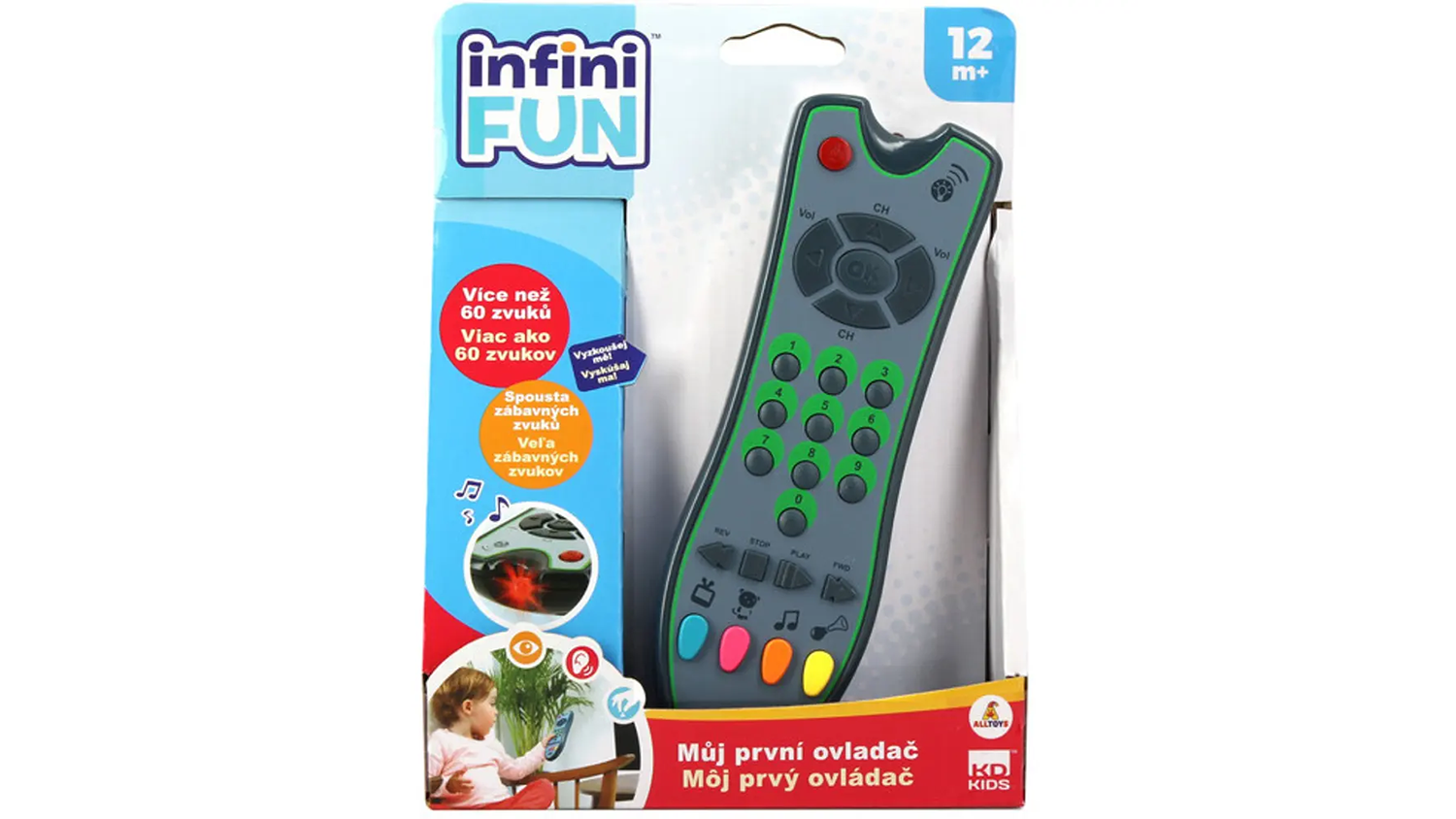 Interaktivn&iacute; hračka Infini Fun Dětsk&yacute; ovladač Zip Zap TV v origin&aacute;ln&iacute;m balen&iacute;