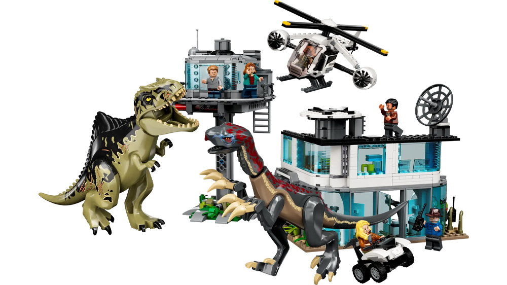 Stavebnice Lego® Útok gigantosaura a therizinosaura 76949