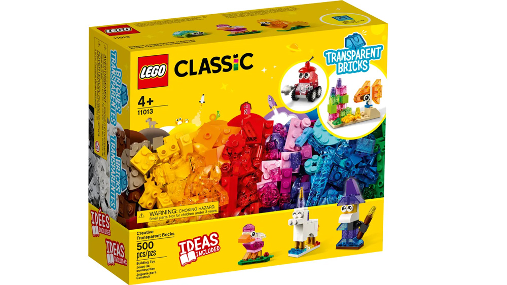 Stavebnice LEGO Průhledné kreativní kostky 11013