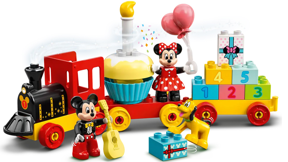 Stavebnice LEGO DUPLO Narozeninový vláček Mickeyho a Minnie 10941