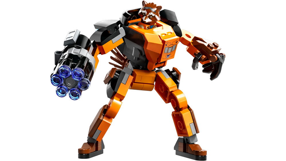 Stavebnice LEGO Marvel 76243 Rocket v robotickém brnění