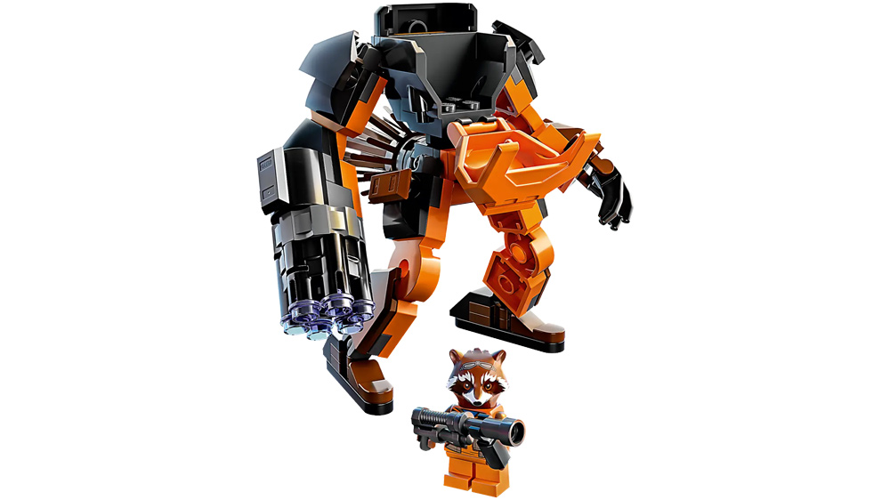 Stavebnice LEGO Marvel 76243 Rocket v robotickém brnění
