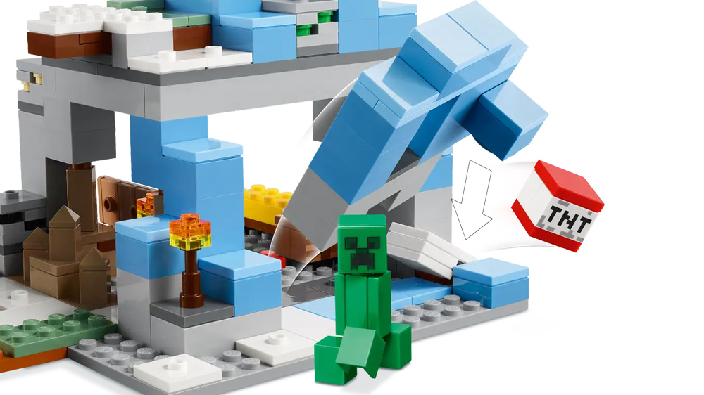 Stavebnice Lego Minecraft LEDOVÉ HORY 21243