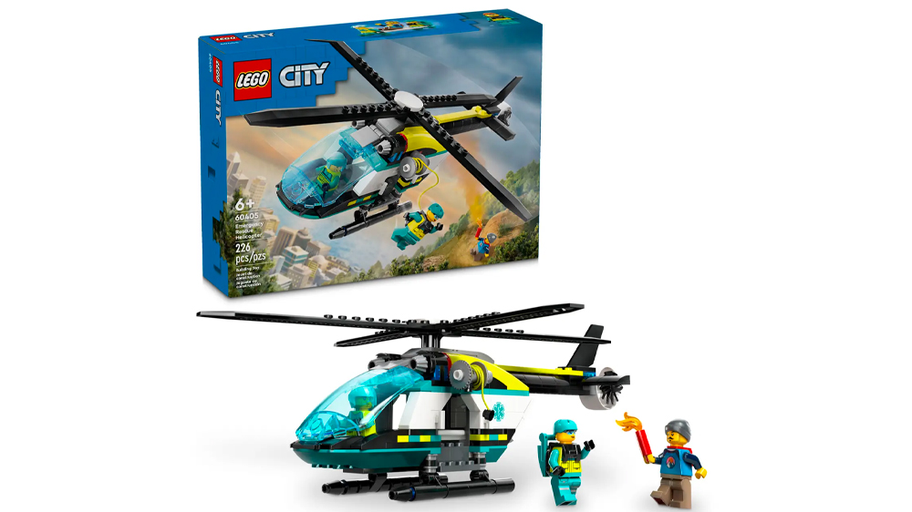 Stavebnice LEGO® City 60405 Záchranářská helikoptéra s minifigurkami EW_01