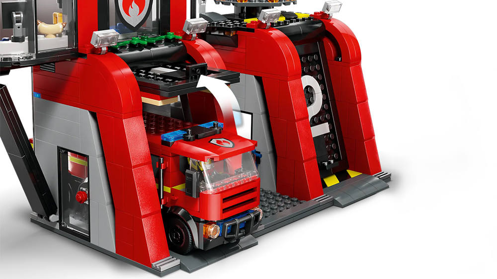 Stavebnice LEGO® Hasičská stanice s hasičským vozem 60414