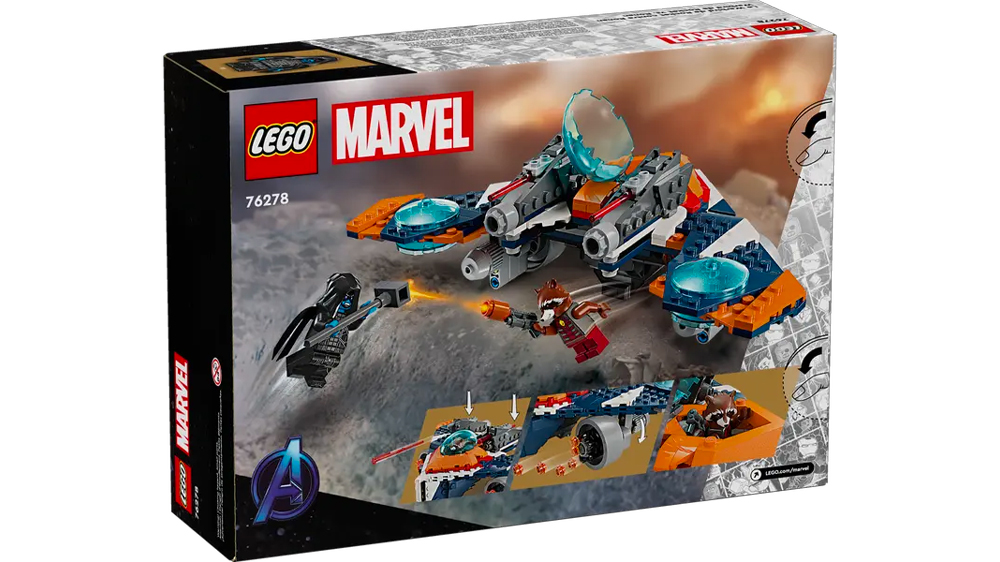 LEGO® Rocketův tryskáč Warbird vs. Ronan 76278_04