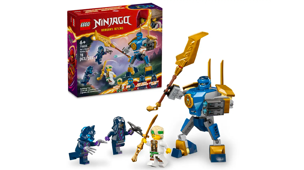 Stavebnice LEGO® NINJAGO® 71805 Bojový balíček Jayova robota EW_01