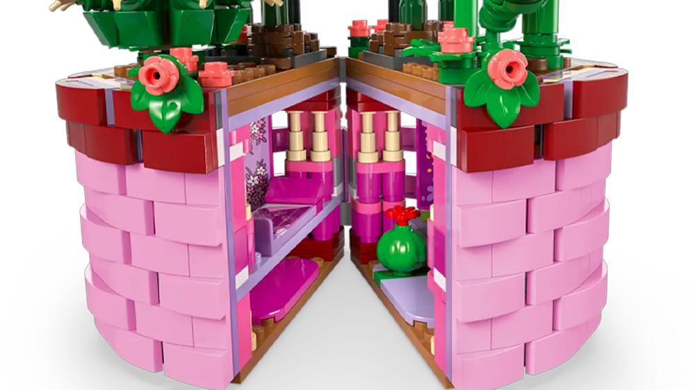 Tajná místnost s doplňky ve stavebnici LEGO® Disney 43237 Isabelin květináč EW_02