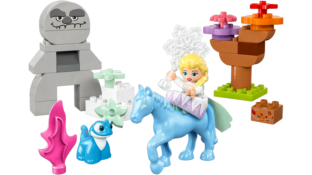 Figurky ze stavebnice LEGO® DUPLO® 10418 Elsa a Bruni v začarovaném lese EW_01