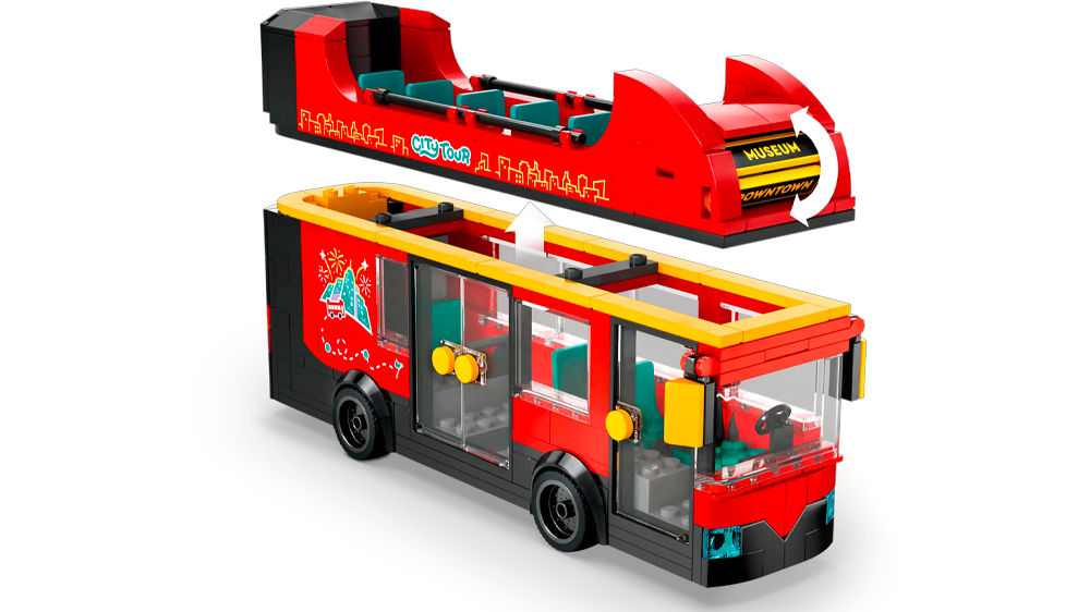 LEGO® City 60407 Červený dvoupodlažní vyhlídkový autobus EW_03