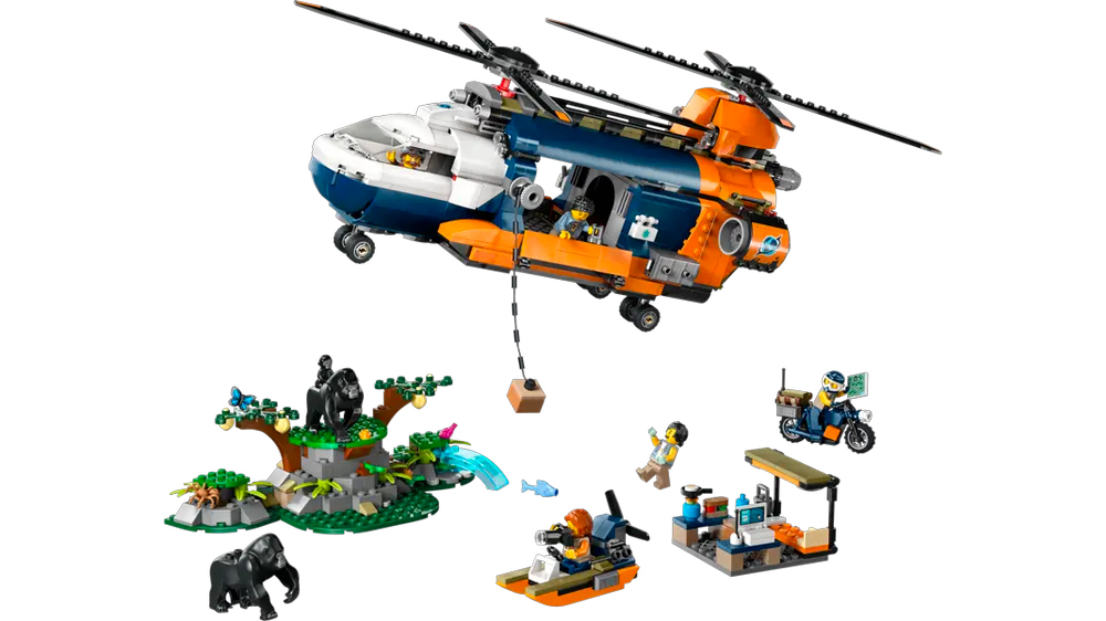 Stavebnice LEGO® City Helikoptéra na průzkum džungle 60437 EW_01