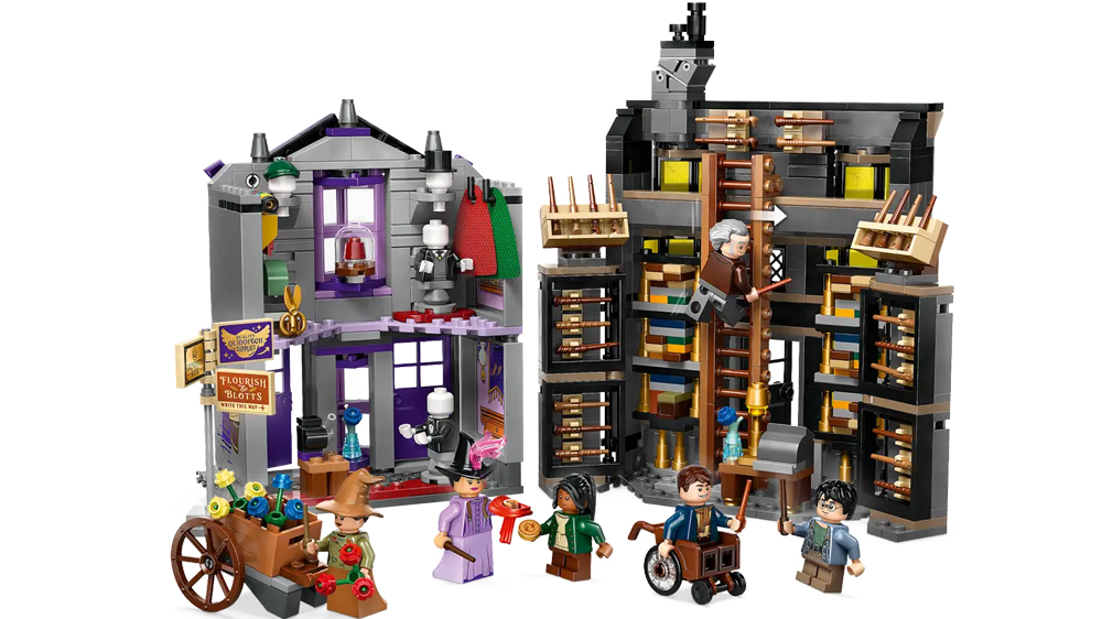 Stavebnice LEGO® Harry Potter 76439 Ollivanderův obchod a Obchod madame Malkinové